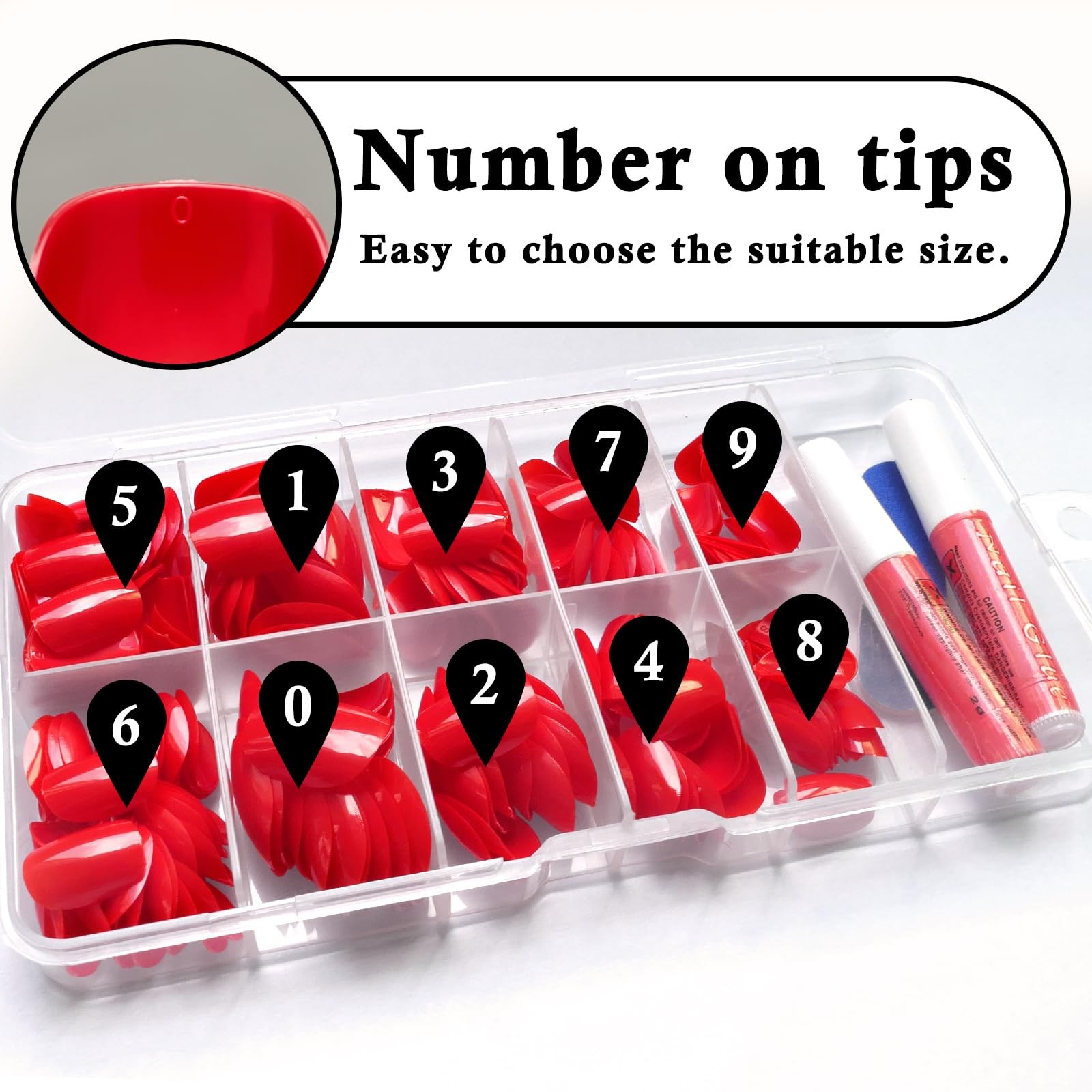 240pcs Press on Nails Short Square Fake Nails Glossy Full Cover Acrylic Artif…