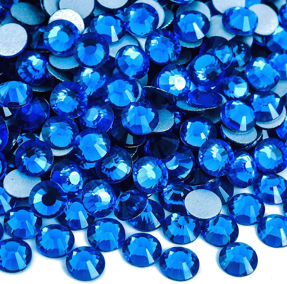 1440Pieces Ss10/2.7-2.9Mm Flat Back Crystal Rhinestones round Gems for Nail Art,