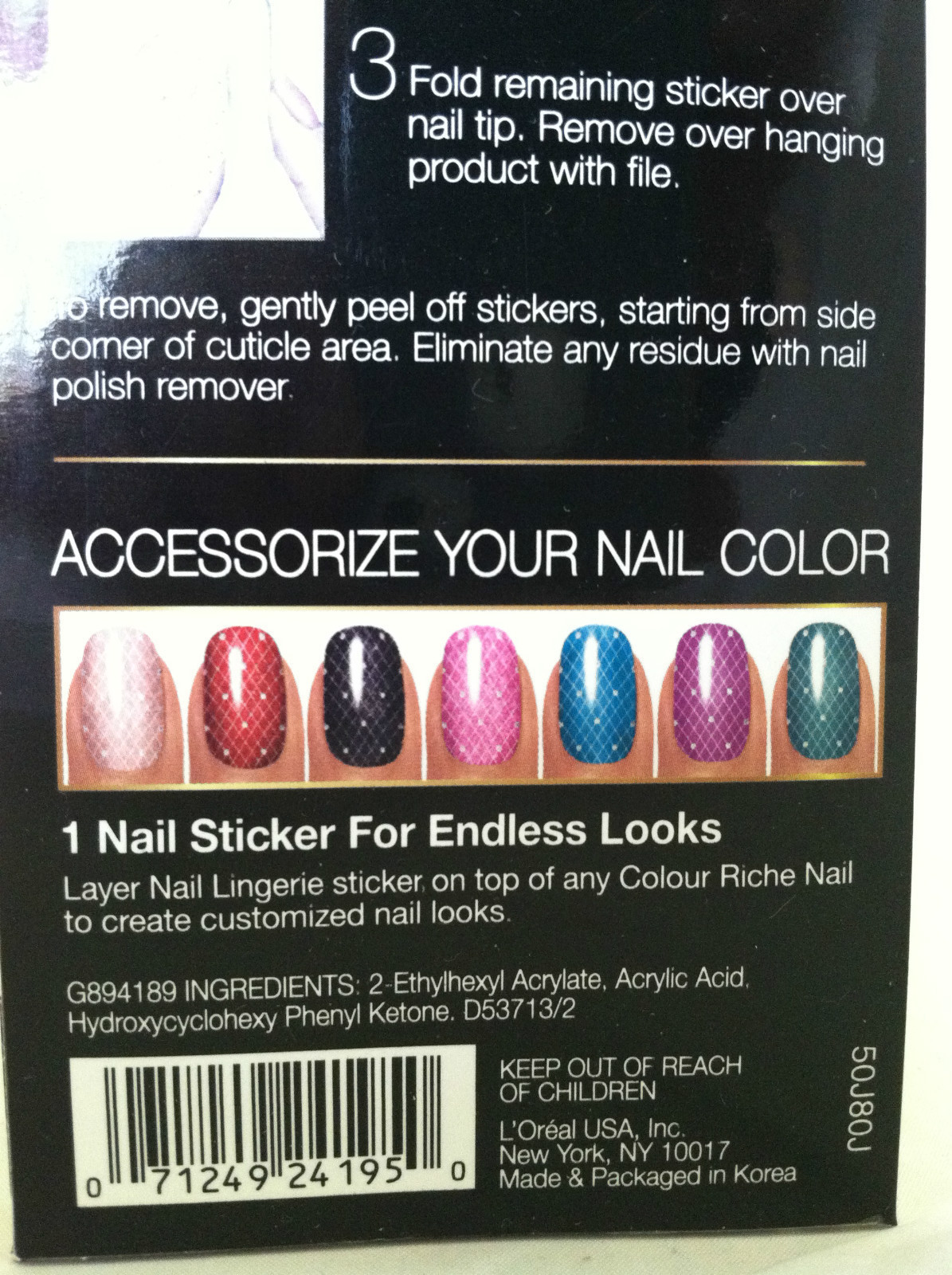 L’Oreal Colour Riche Diamond Nail Lingerie 702 *RAZZLE BE DAZZLE* Fishnet Glam