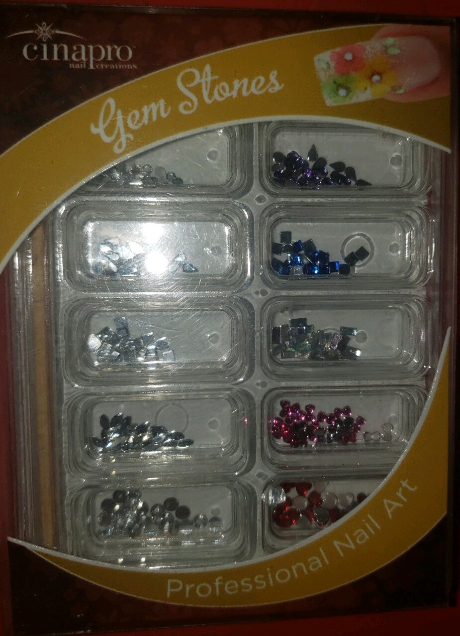 Cinapro Professional Nail Art Gem Stones Multiple Colors