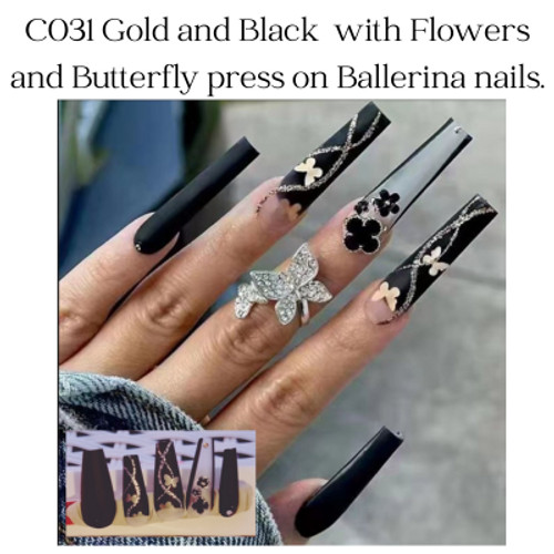 Double Bling, C-type nails. Plenty of bling for casual and up dress.