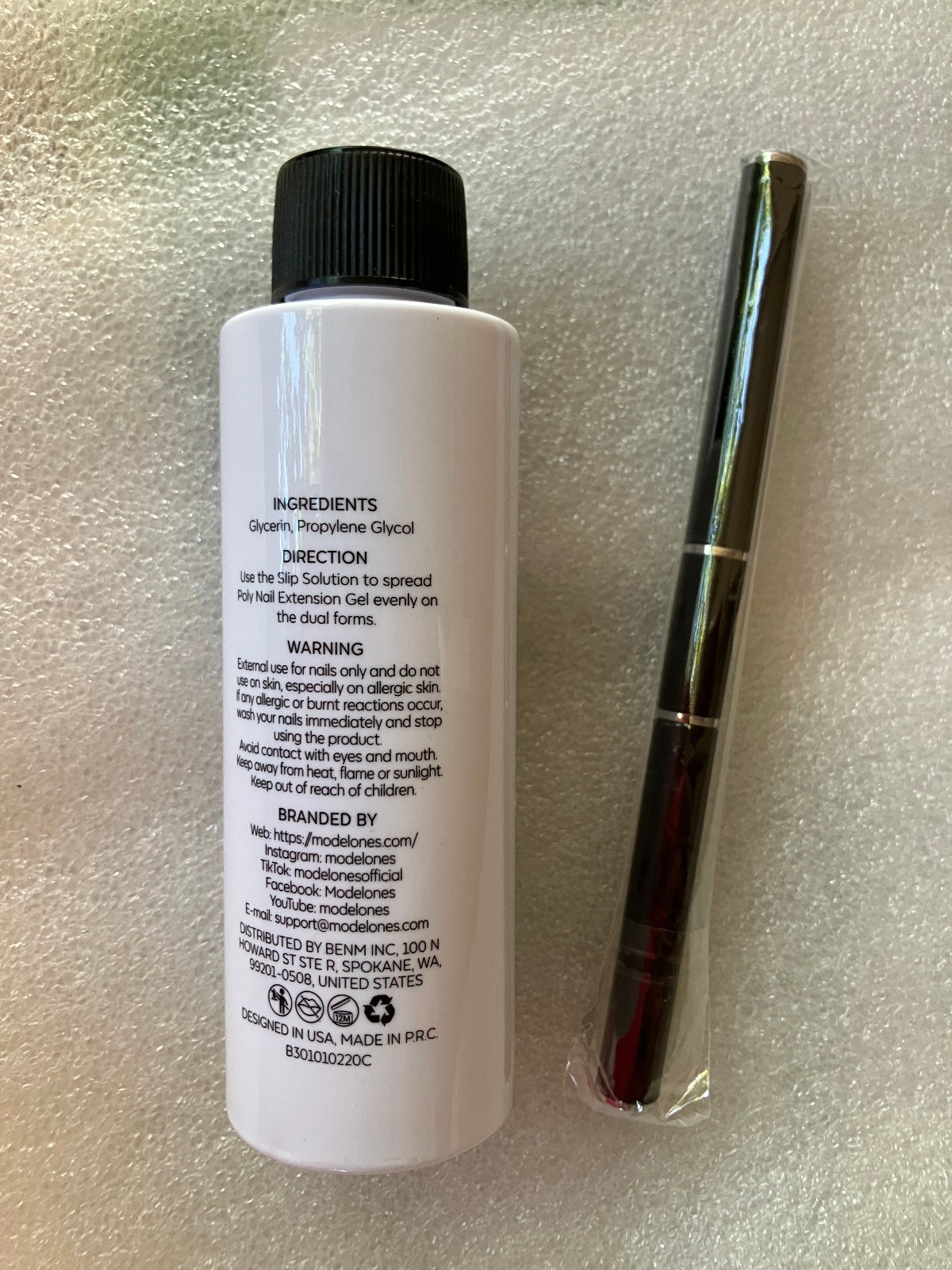 Modelones Slip Solution for Poly Nails Extention Gel 4 fl. oz