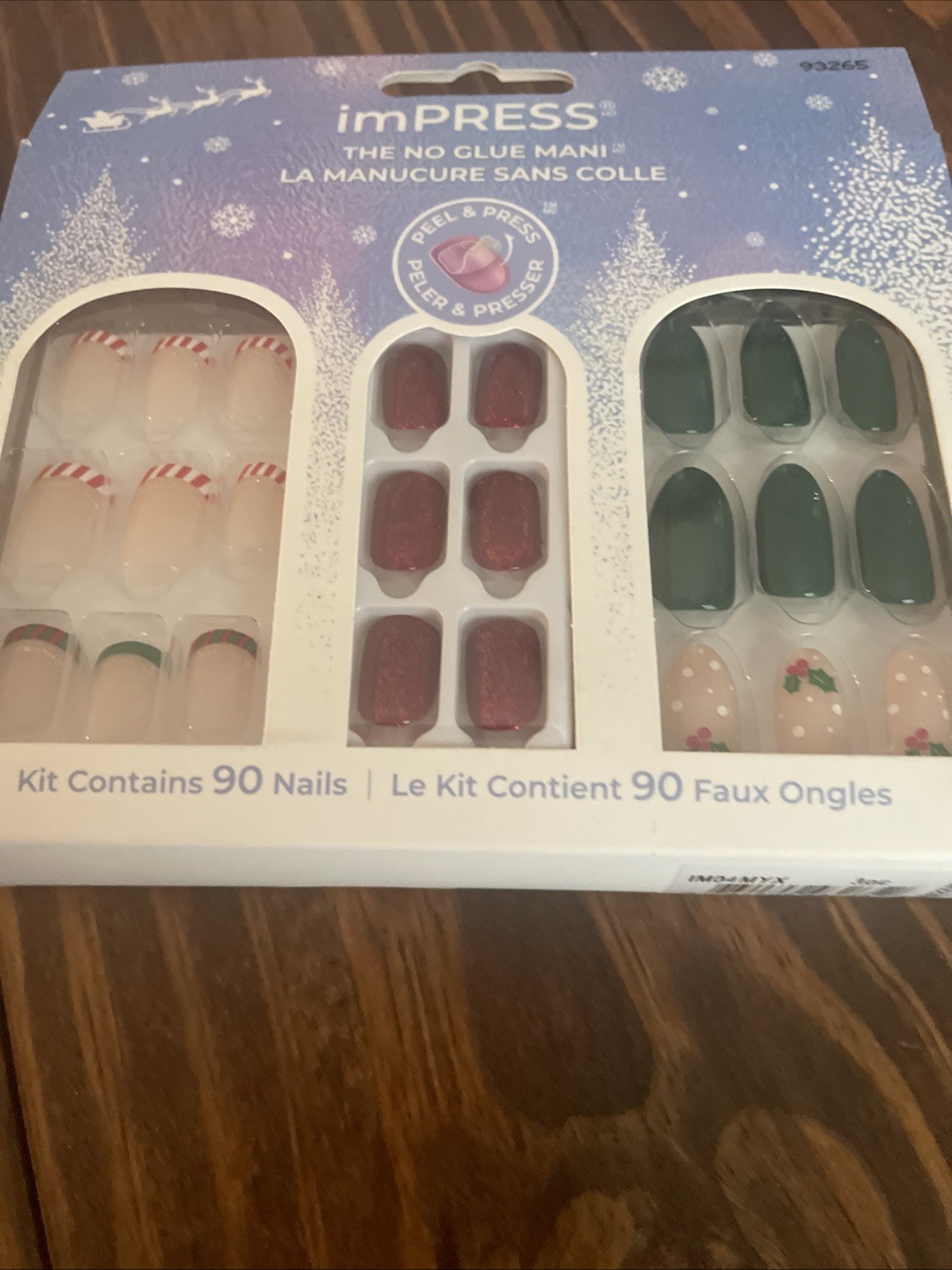imPRESS Press on Nails Gift Set Multicolor Assorted Shapes/lengths 90 Count NEW