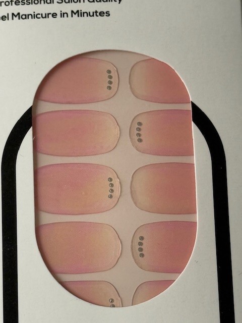 lauren b. Nail Couture Wraps Gel Manicure Soft Pink Gel Nail Wrap Free Ship