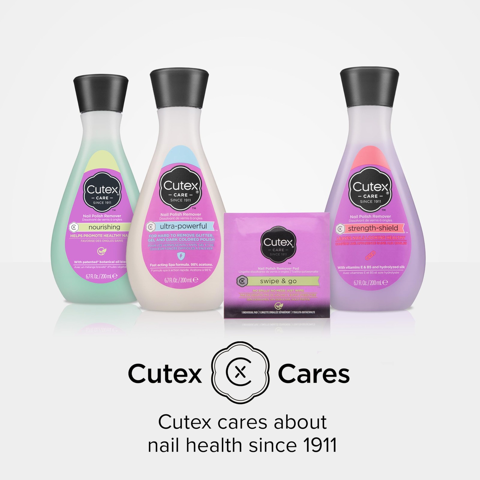 Cutex Gel Nail Polish Remover, 6.76 Fl Oz (Pack of 1), Cucumber Fragrance