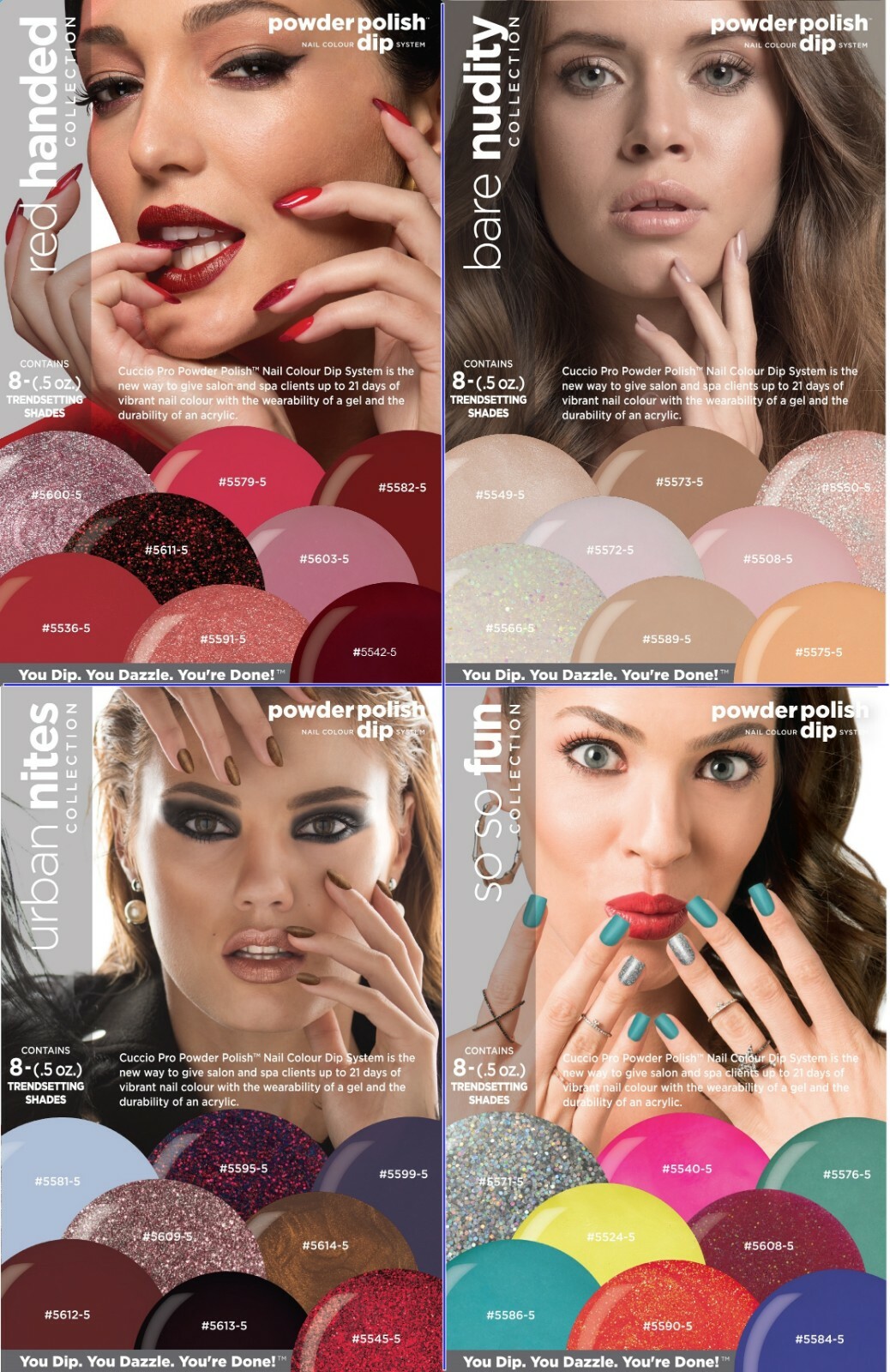 Clearance Cuccio Dipping Powders SO SO FUN, Drama Queen, Red Handed – SHIP FAST