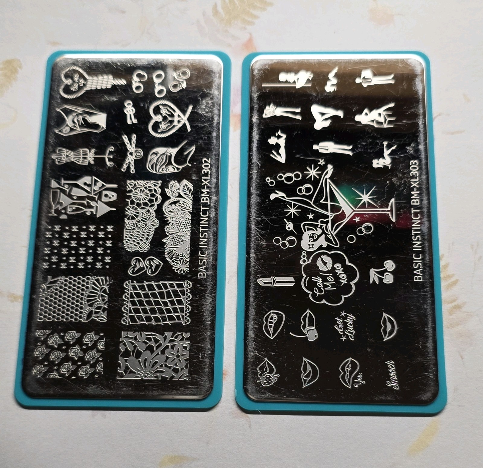 COMPLETE SET Maniology Bundle Monster Basic Instinct Nail Stamping BM-XL302 301