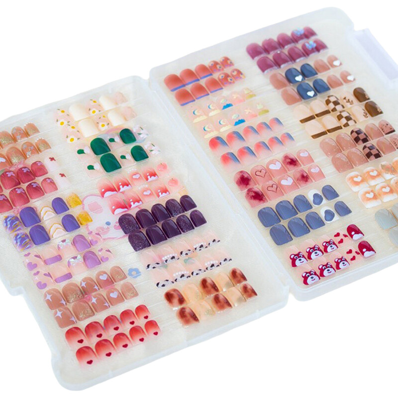 Nail Art Storage Box Nail Wear Dustproof Storage Book Display Color Card Tool