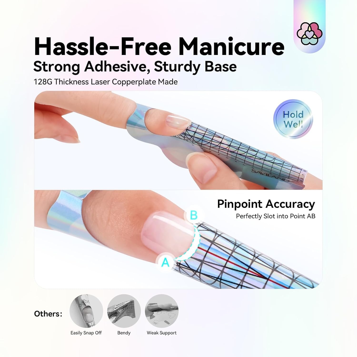 High Quality Long Length Nail Forms Self Adhesive for Professional Results