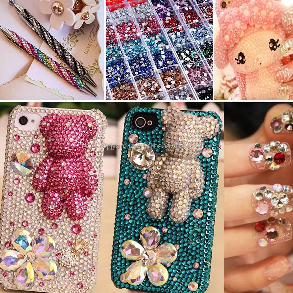 23200PCS Mixed Size 3 4 5MM Jelly ab Resin Rhinestones Box with Tools for Tum…