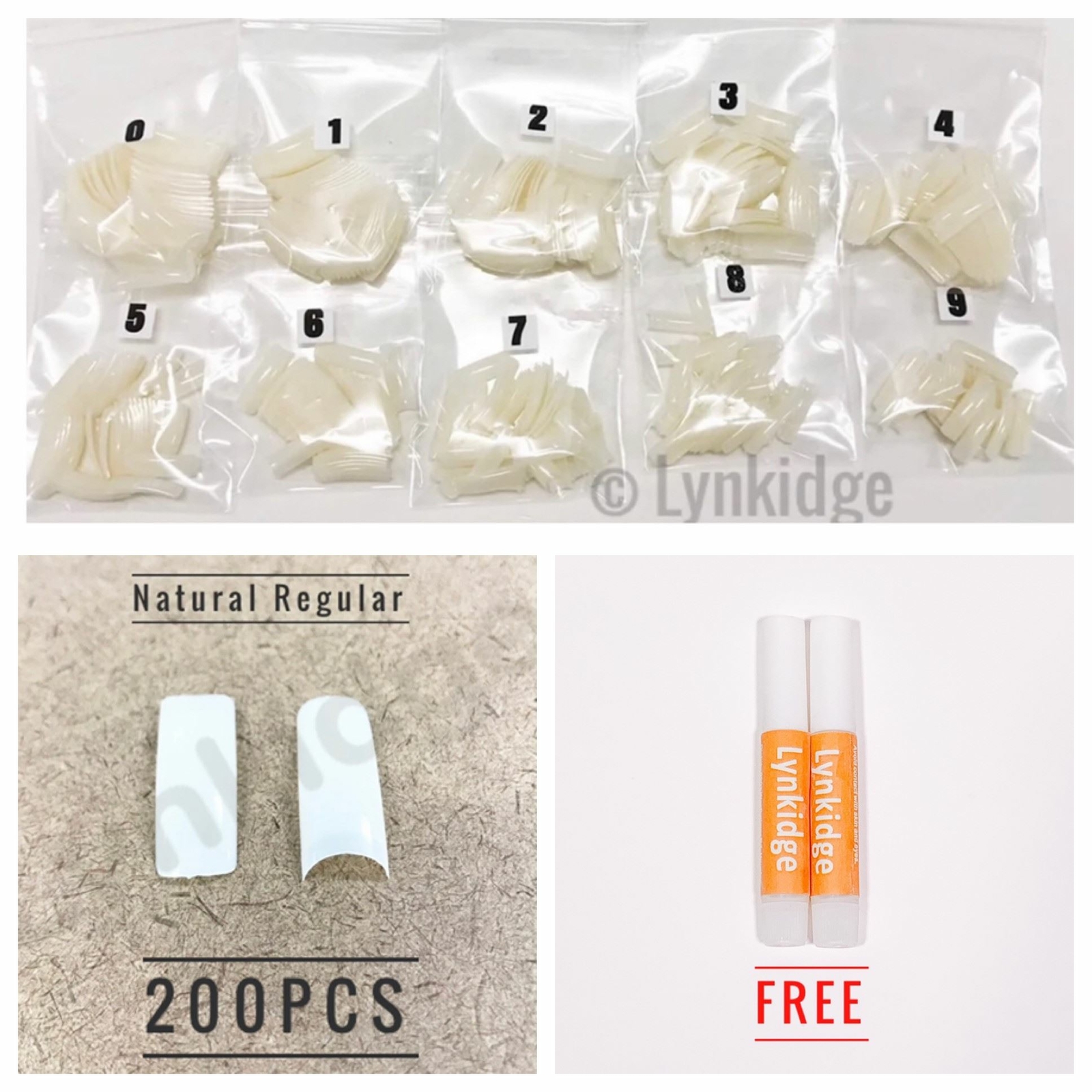 MultiColor Selection – 200PCS Regular Acrylic Tips