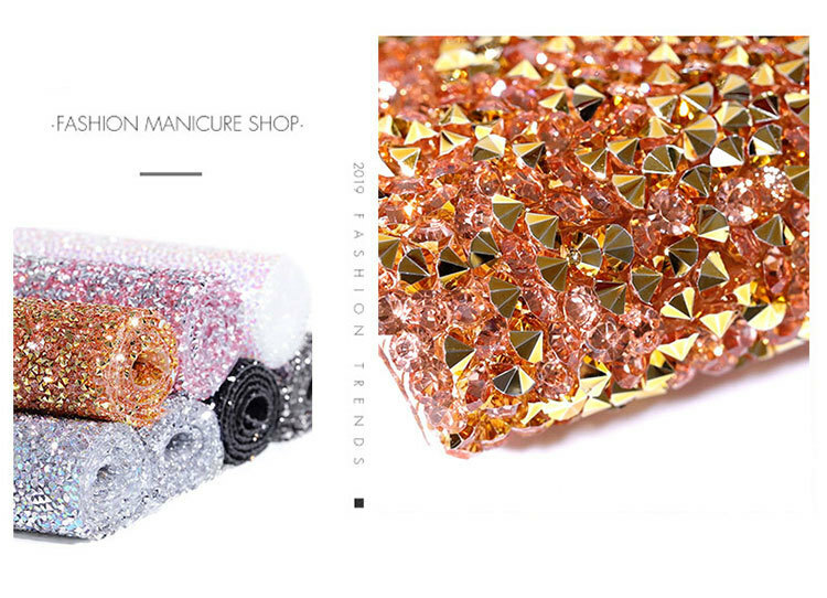 Various Glitter Sequin Nail Art Mat Salon Practice Cushion Holder Hand Pad Tools