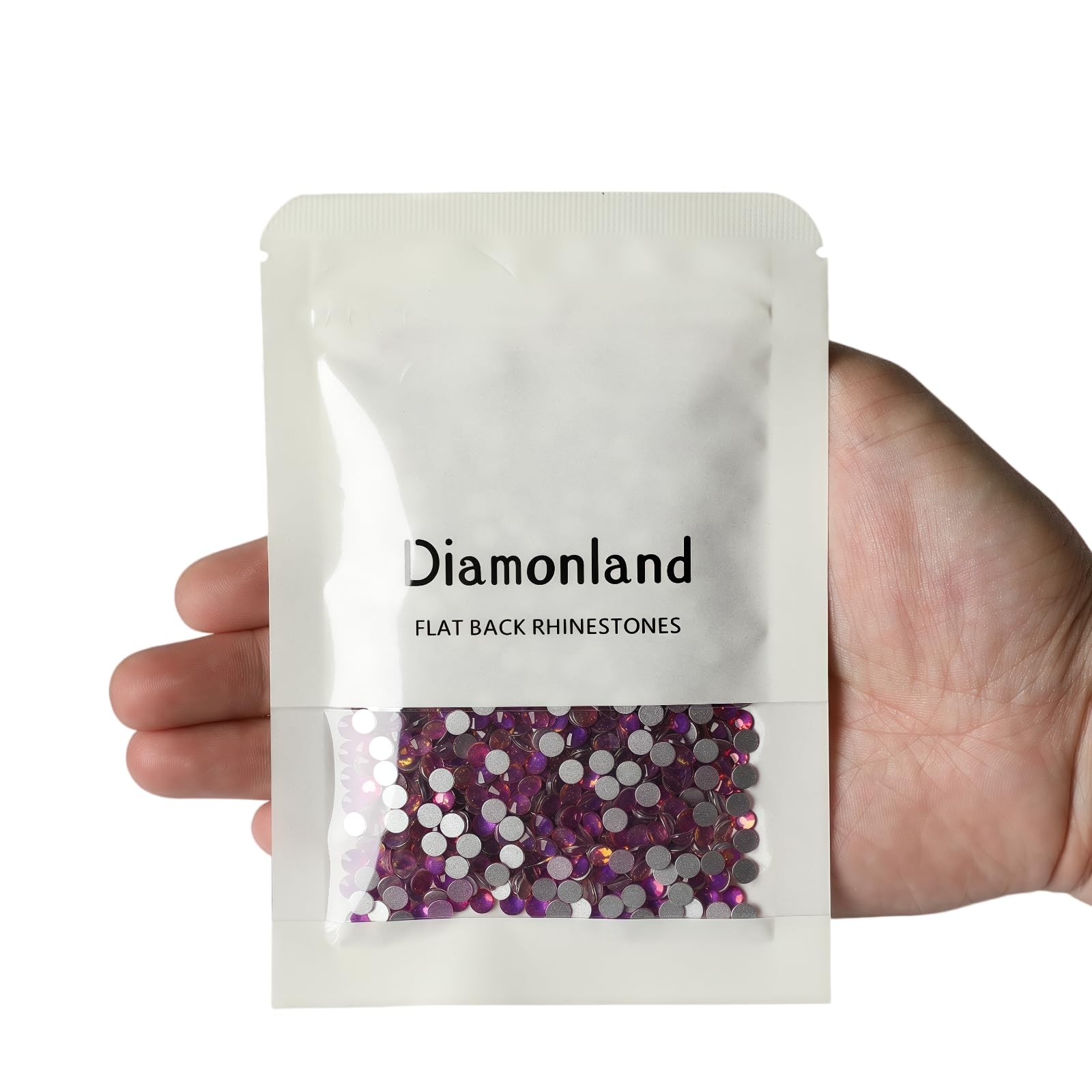 Diamonland Flatback Glass Crystal Rhinestones Rounds Gems for Bedazzling Nail…