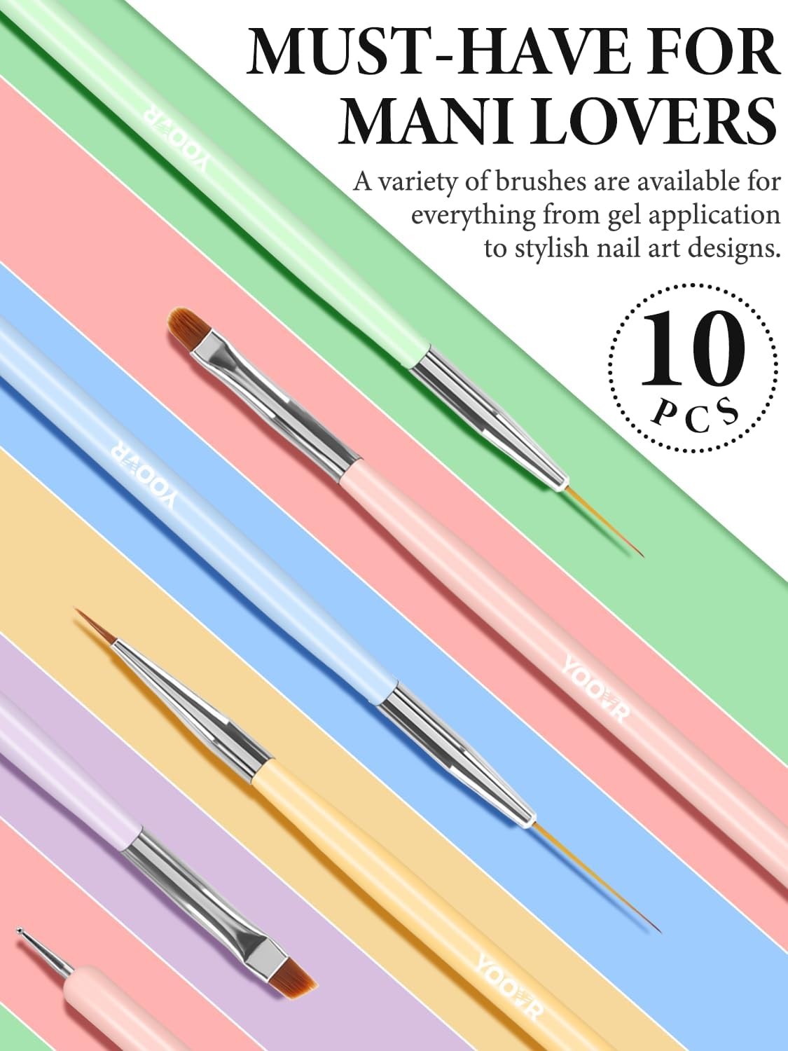 Nail Art Brushes Set, Nail Dotting Tools, French Tip Tool, Nail Art