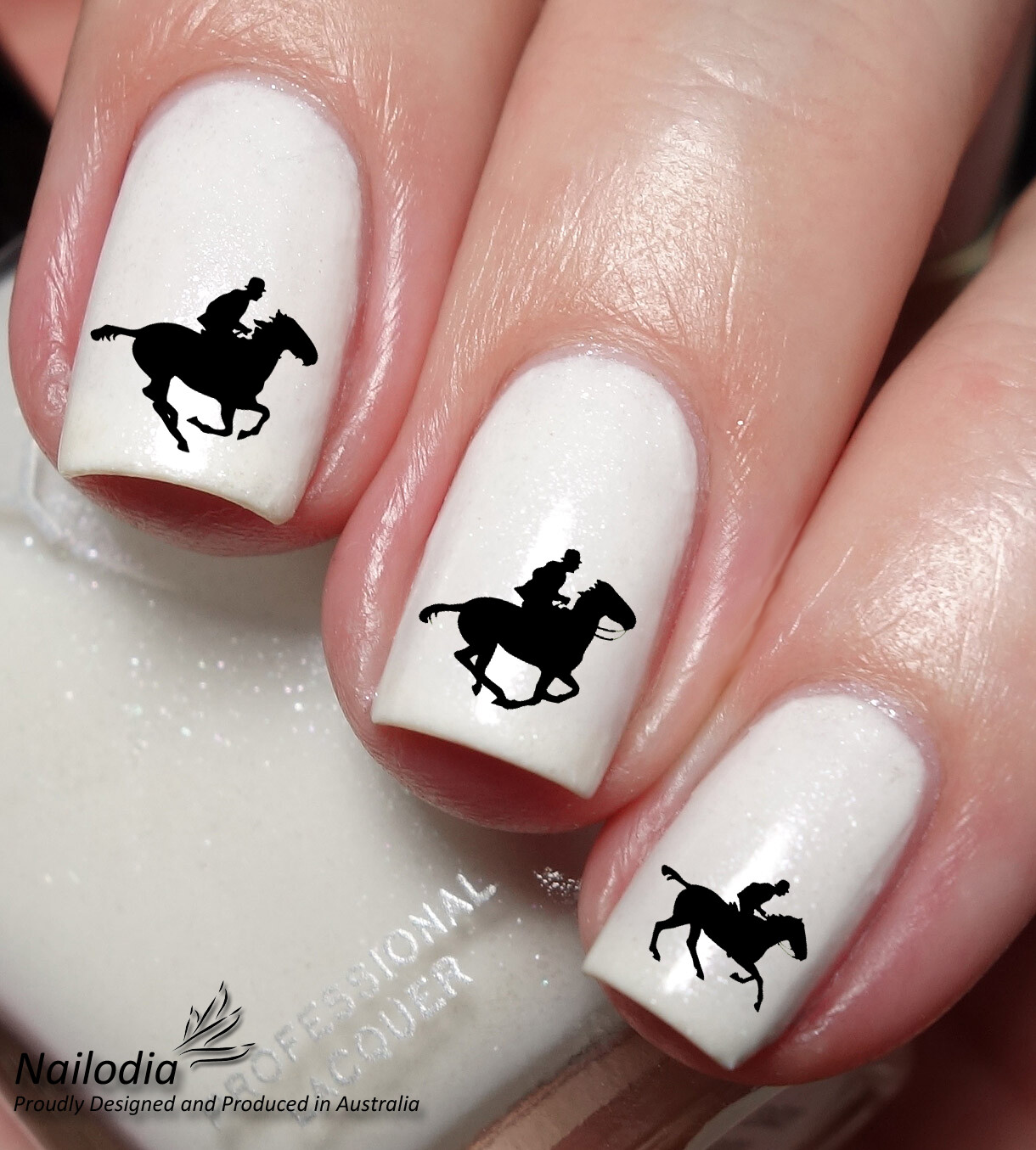 Horse Racing & Jockey Nail Art Decal Sticker Water Transfer – Melbourne Cup