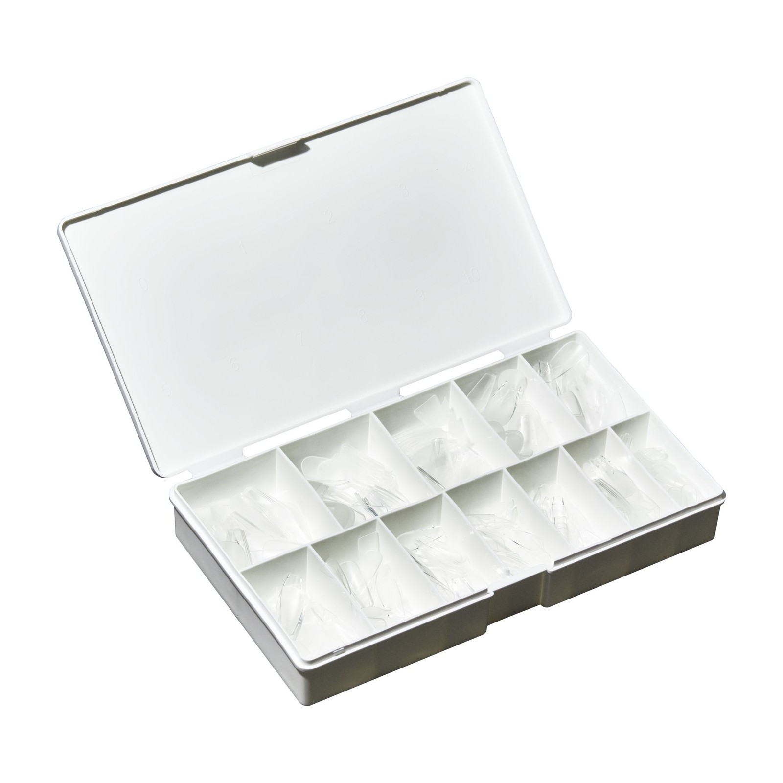 IBD Clear Soft Gel Tips – Medium Coffin, 504 ct.