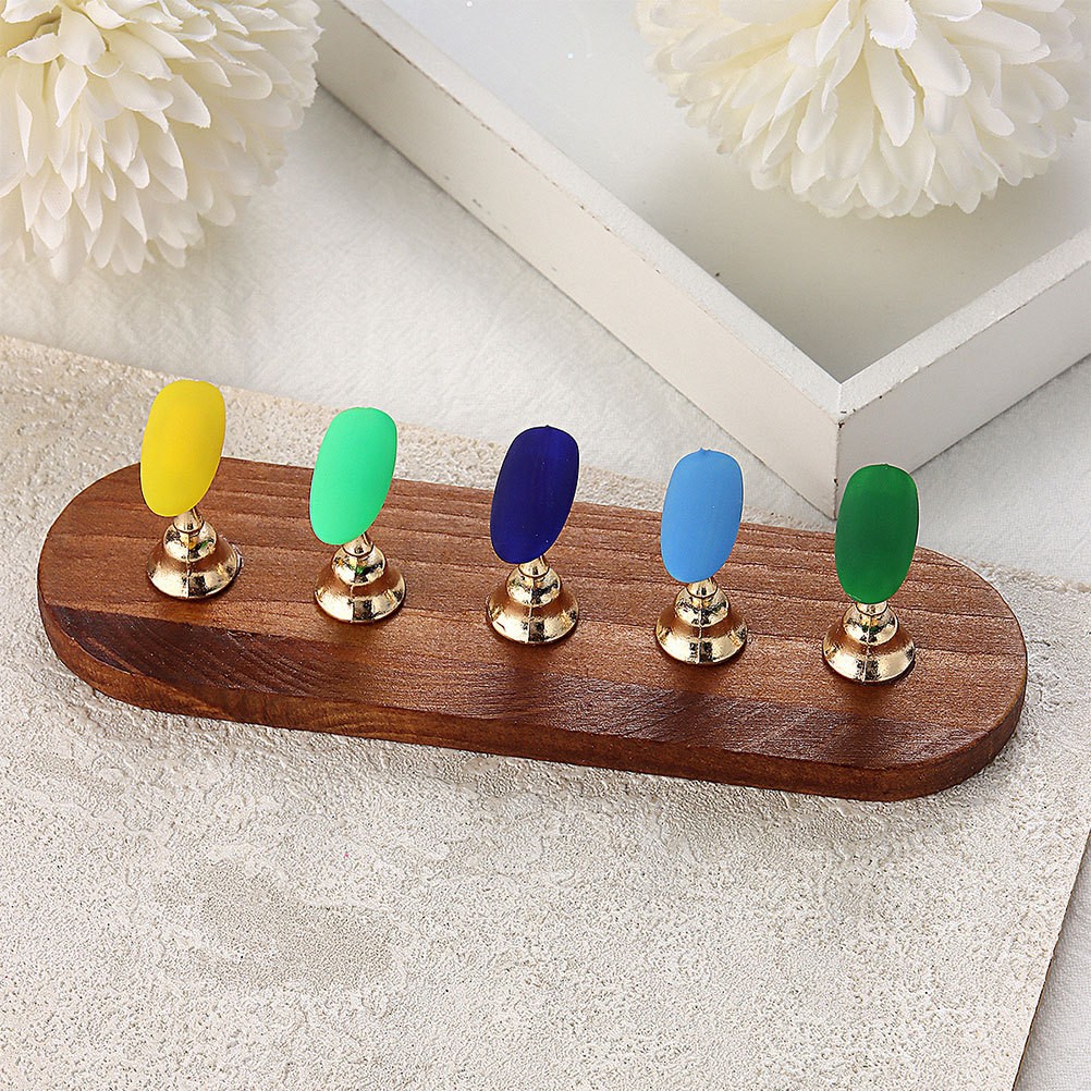 Nail Art Props Press on Nails Display Holder Hand for Practice Manicure Plate