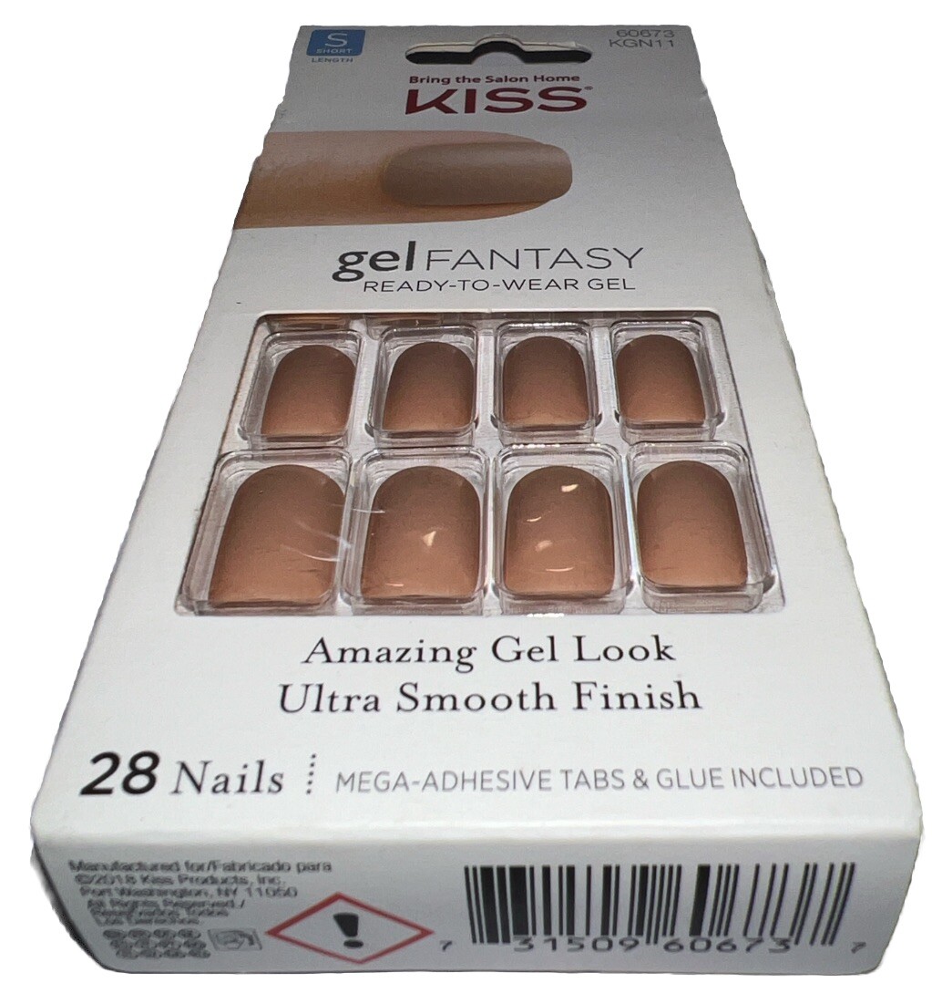 KISS Gel Fantasy Nails Matte #60673 TIGHT FIT (New/Discontinued) See All Photos