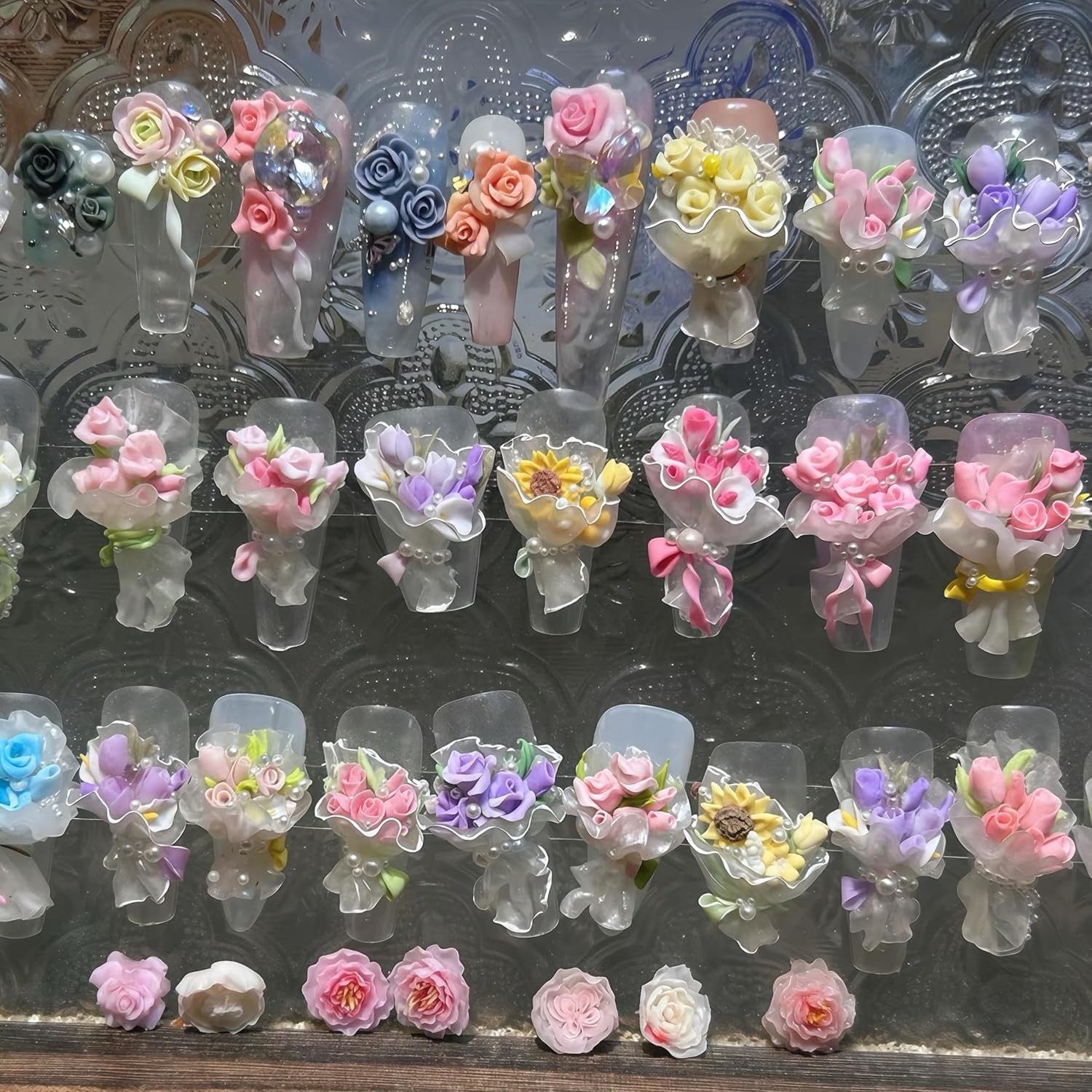 Versatile 3D Floral Silicone Molds for Nail Art & Crafting – Create with Ease