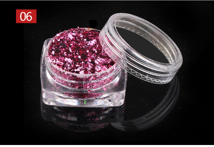 Nail Mirror Flakes Magic Foil Chrome Metallic Powder Shiny Sequins Decoration
