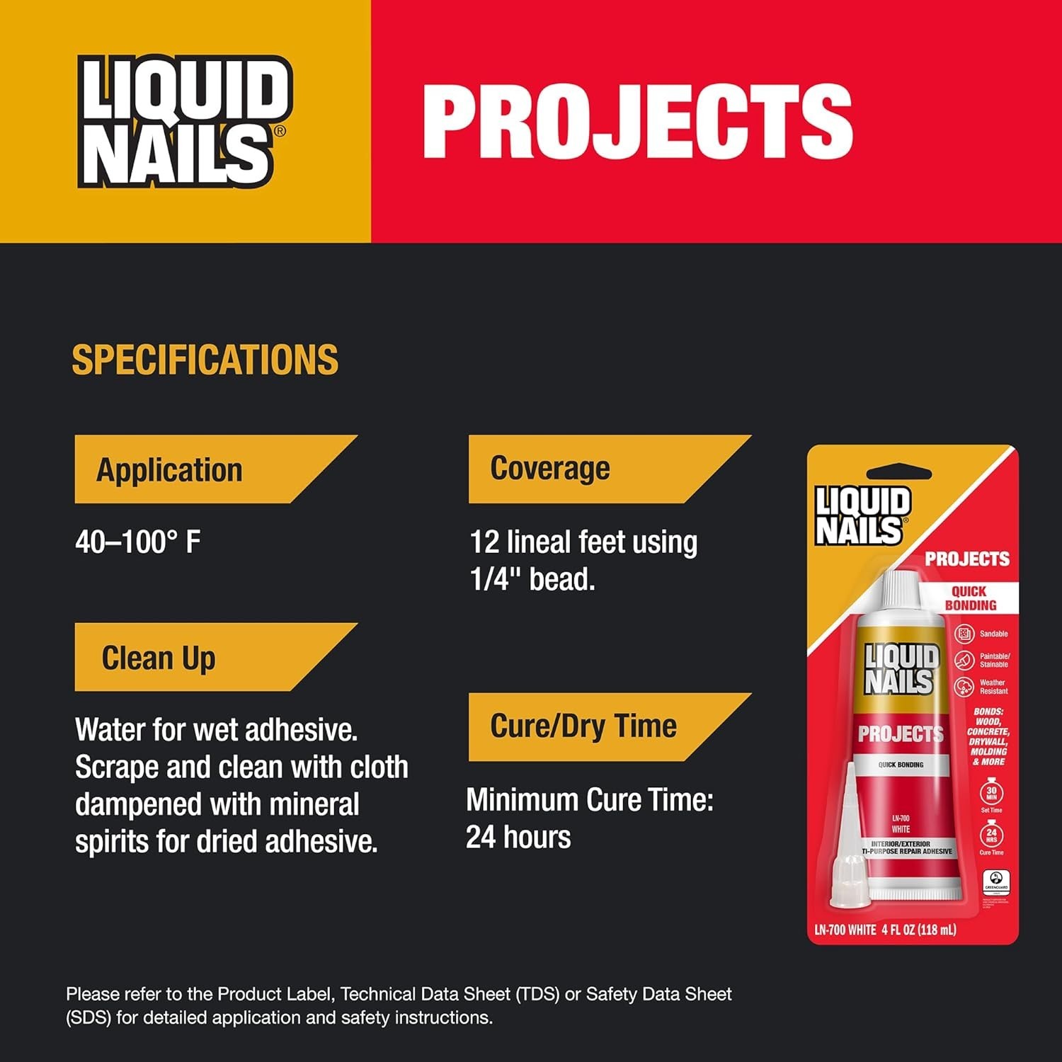 Liquid Nails LN700 4Ounce Small Projects and Repairs Adhesive