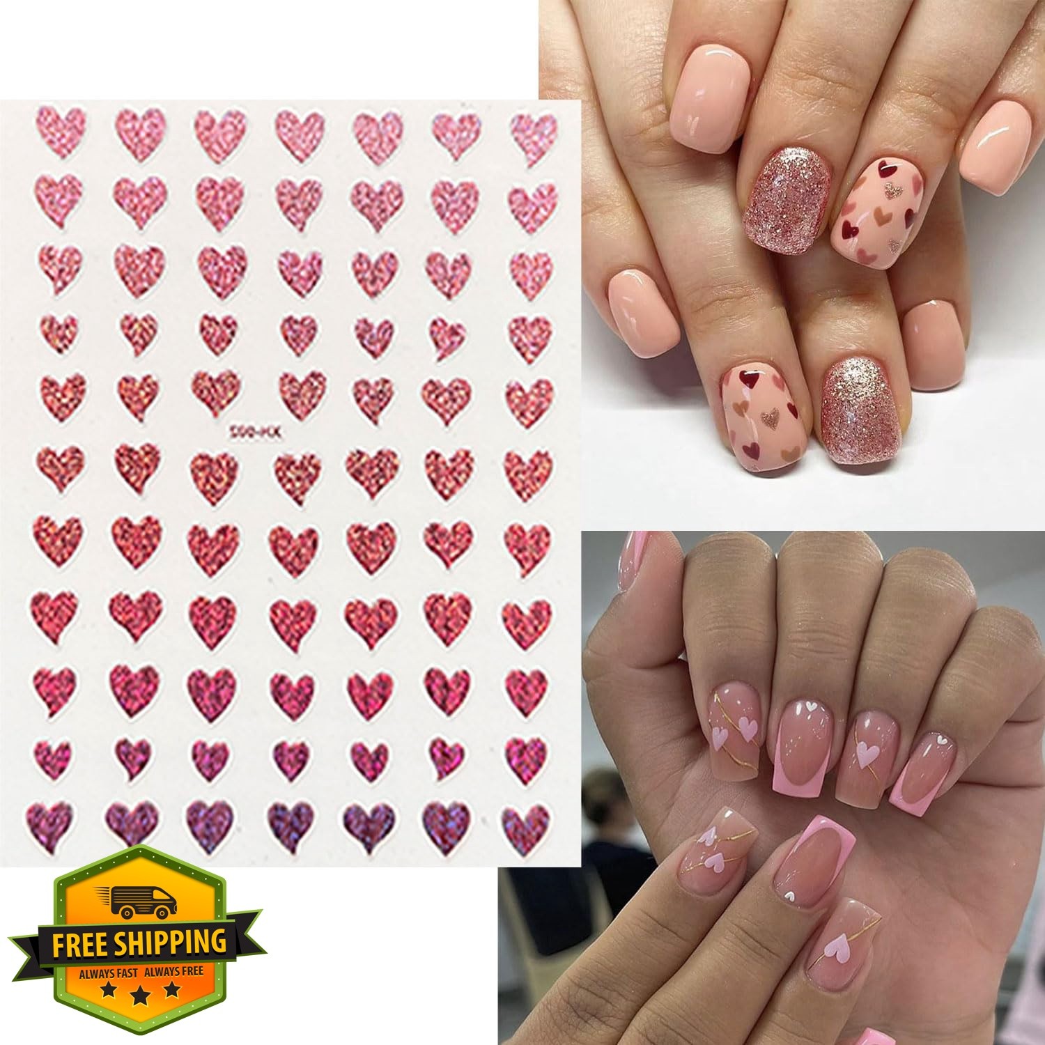 Mdscve Valentines Day Nail Stickers Valentines Heart