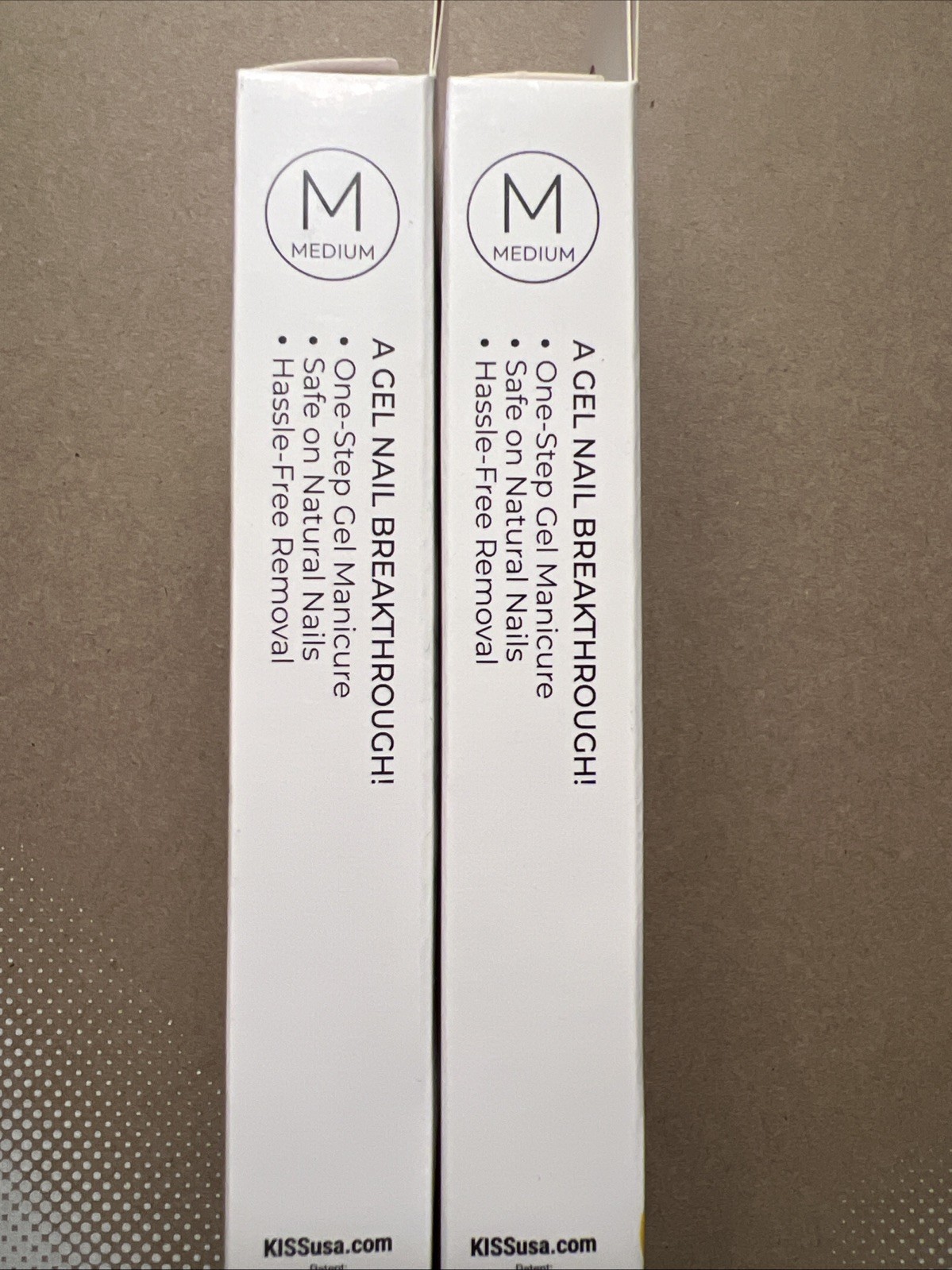 2PK~ Kiss Press-On Manicure Nails “BRB“~Medium~ French Manicure ~No Glue~