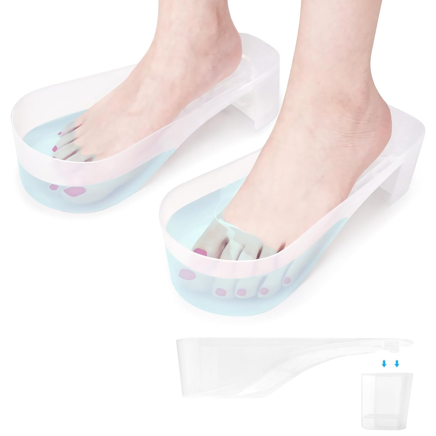 Toe Nail Soaking Bowl, 2 PCS Toenails Soak off Bowl, Shoe Design Foot Bath Soak