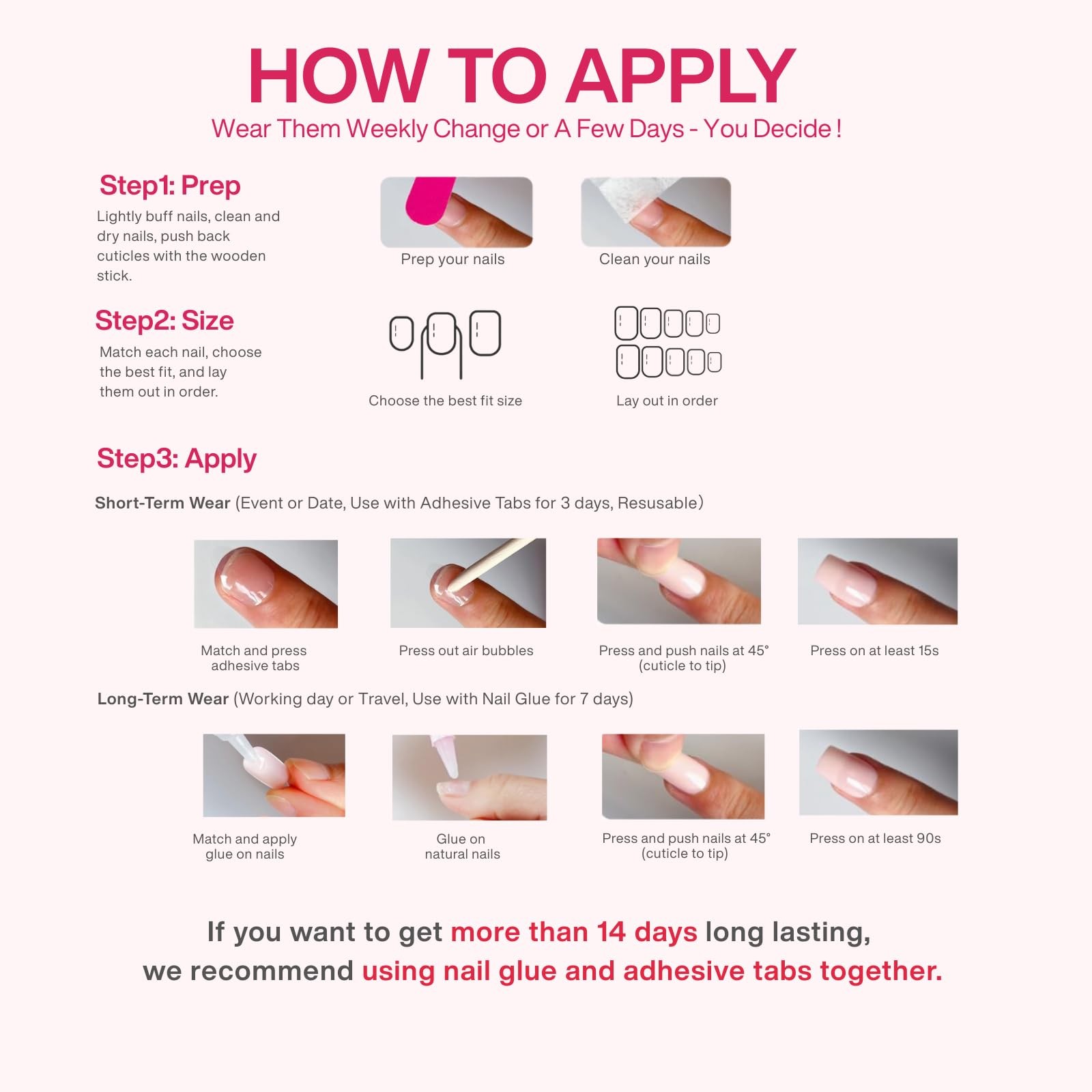 SnypeeLab Handmade Press on Nails with Cute Polka Dot Design for Women and Gi…