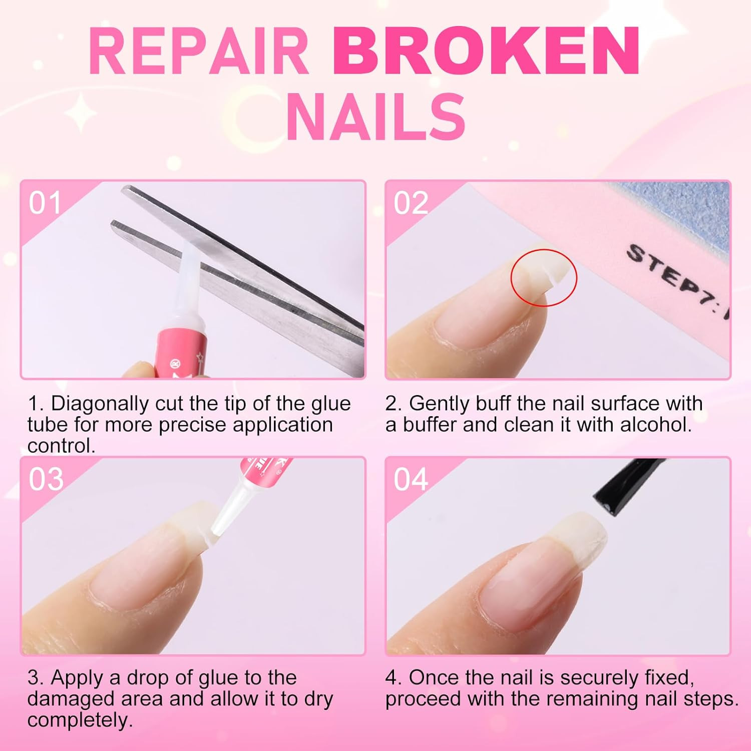 Long-Lasting Nail Glue for Acrylic Tips – Professional Quality Adhesive