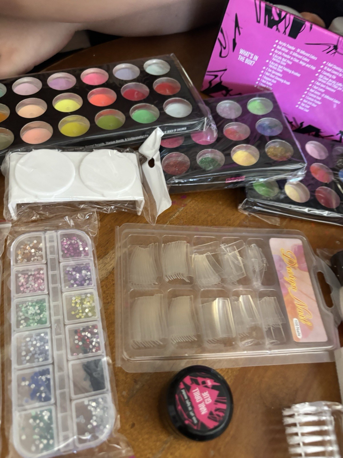 DIY Nail Kit For Beginners With Acrylic Powder Gel & Tools