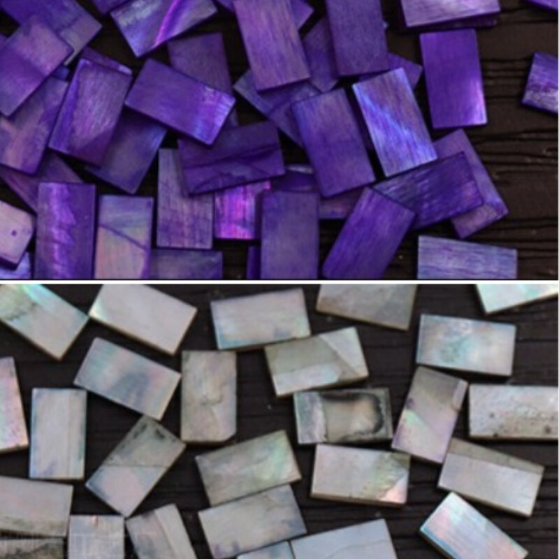 10pcs 7*4mm Mini Nature Abalone Shell Inlay Rectangle Craft Nail Art Jewelry
