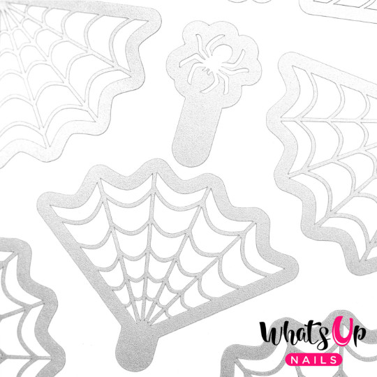 Spider Web Stencils for Nails, Halloween Nail Stickers, Nail Art, Nail Vinyls
