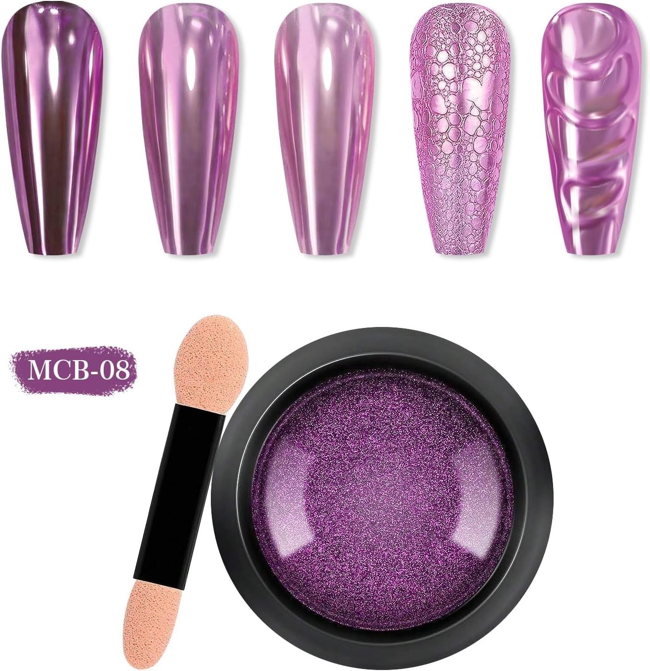 Metallic Chrome Nail Powder for Gel Nails, Pearl Mirror, Holographic Nail NEW