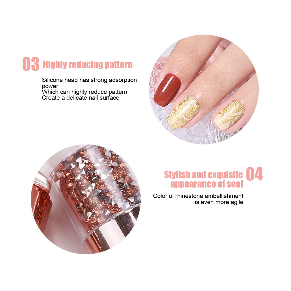 Nail Art Stampers Professional Silicone Double-End For Women