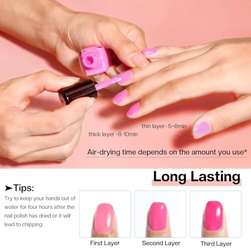 Fingernail Nail Polish Set: 15 Color 0.02 Fl Oz (Pack of 15) A1-Rose Queen