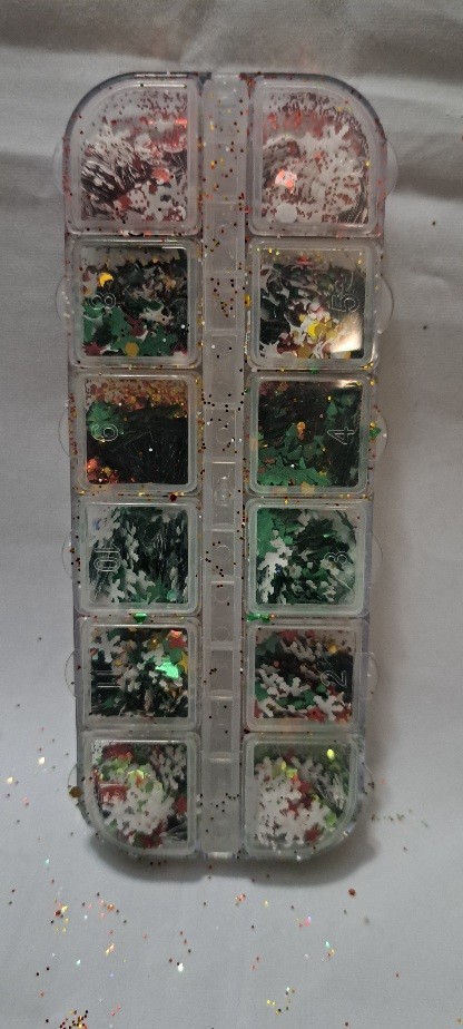 Nail Art Decoration Christmas Autumn Sequins 3 Boxes Set C