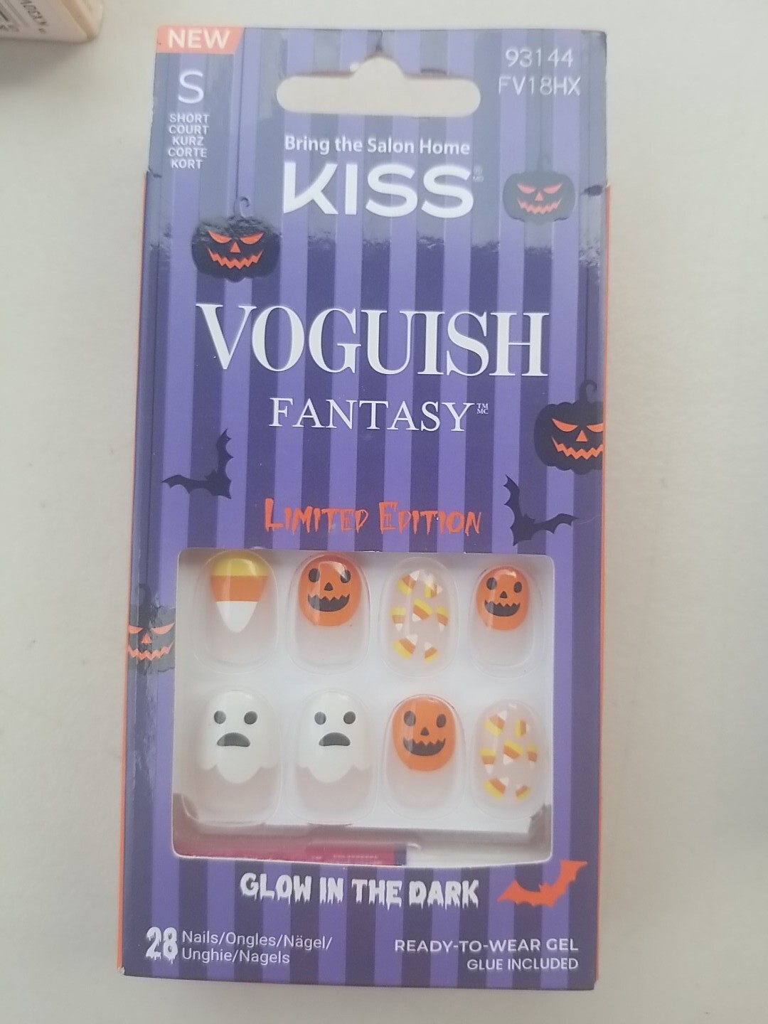 Kiss Voguish Fantasy 3 Glow In The Dark Halloween 1 Multicolored S/M 1 Impress