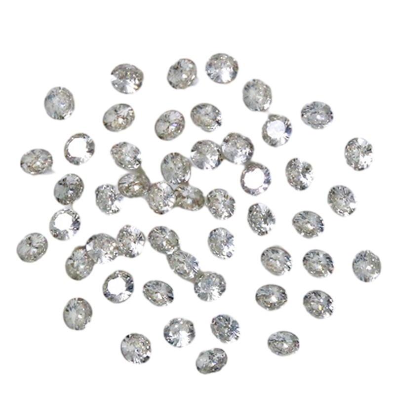 50Pcs Nail Charm Decals Round Crystal Nail Stickers Nail Art Rhinestones Charms