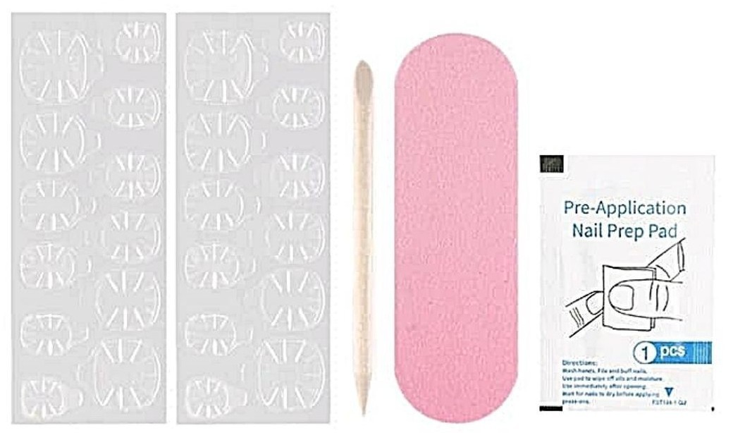 30Pcs Cute ABS Multicolors 3mins Easy Short Square Press On Nails, Removable