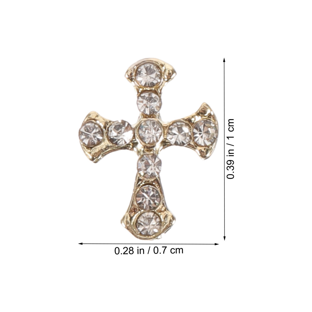 80 Pcs Charms for Nails Cross Cagzzee Manicure Decoration Miss