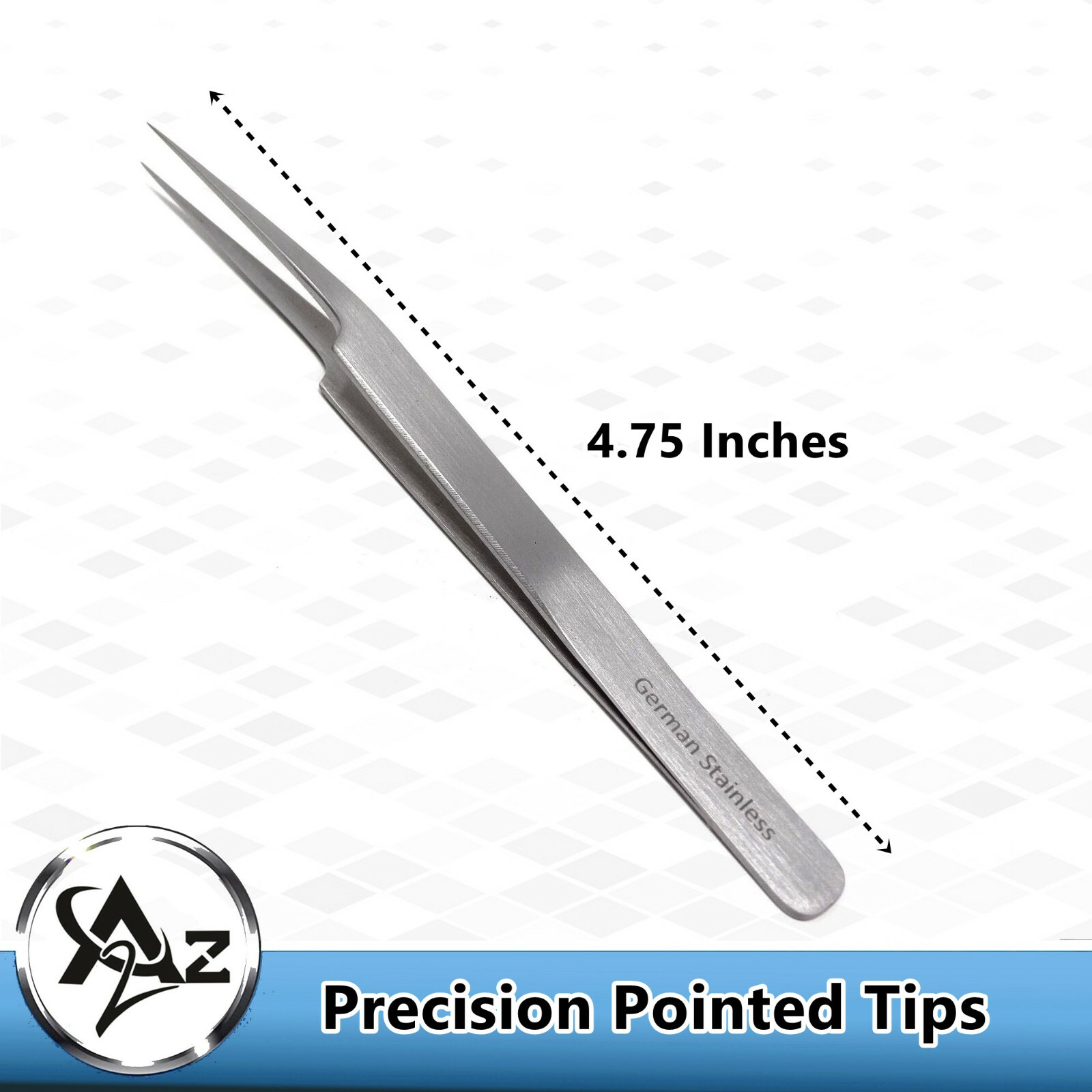 2 Pc Stainless Steel Tweezers Nail Sticker Rhinestone Picker Kit Nail Art Tool