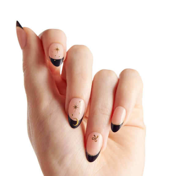 Kiss imPRESS Holiday No Glue Manicure Press-On Nails Feast Mode Medium Almond