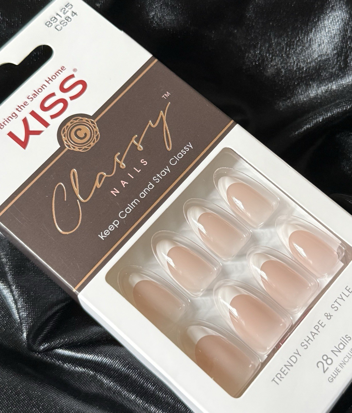 Kiss Classy French Press On Nail Set Of 28~Includes Free Gifts💝