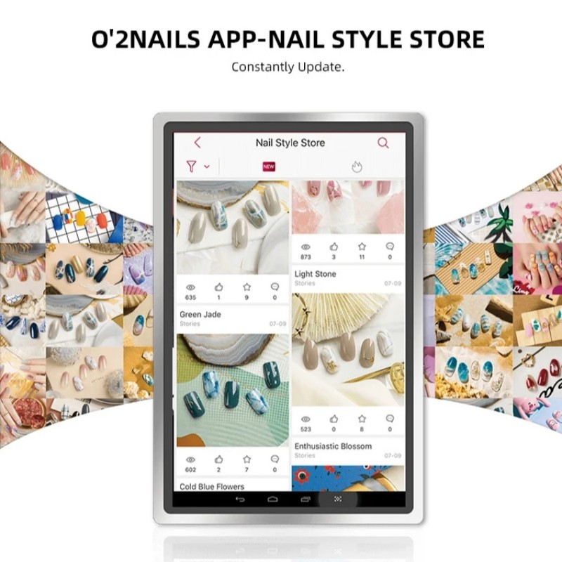 O’2NAILS X11 Plus Nail Printer 3D App 10.1″ Nail Art Printing Machine Portable