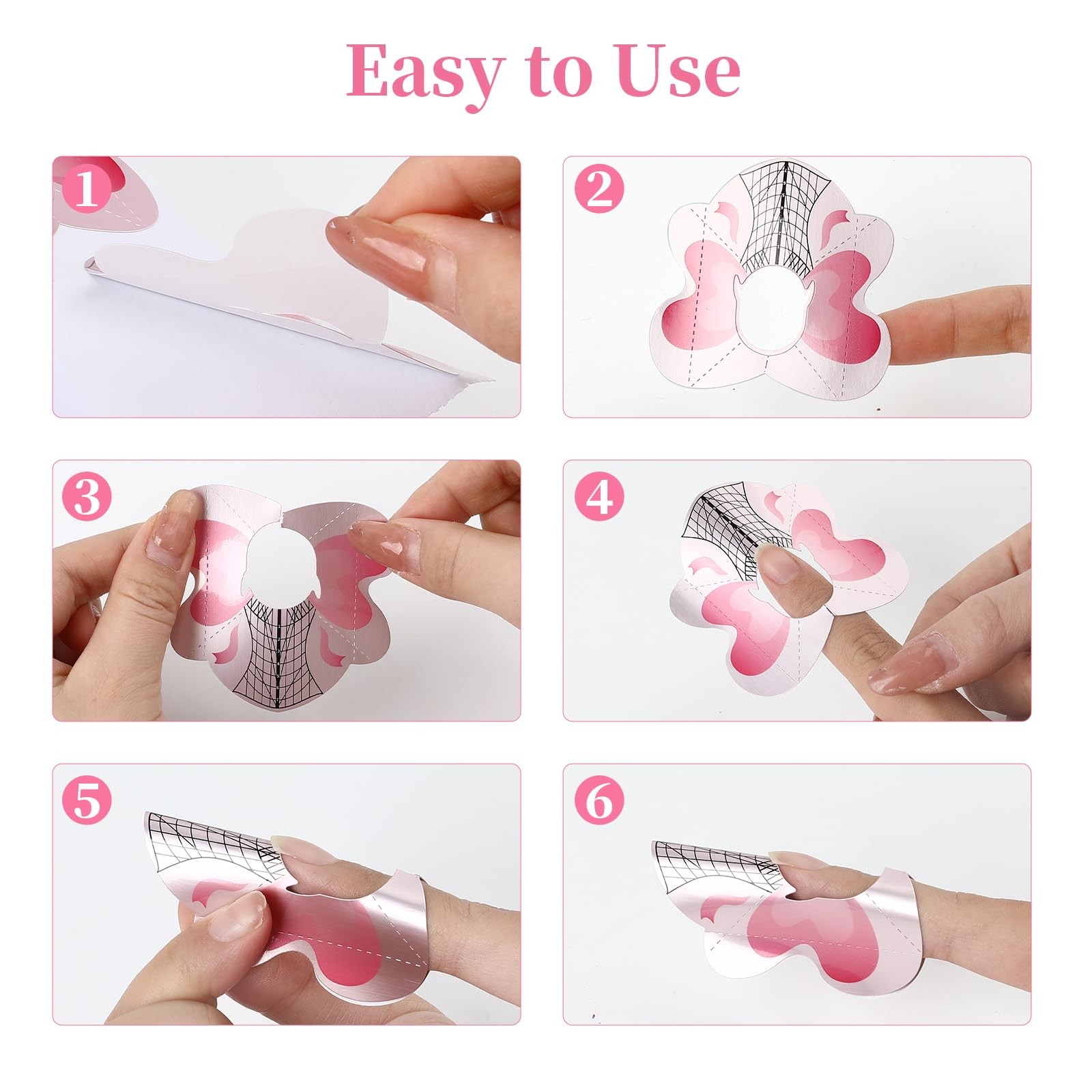 Nail Forms for Builder 100Pcs Nail Extension Stickers for Acrylic