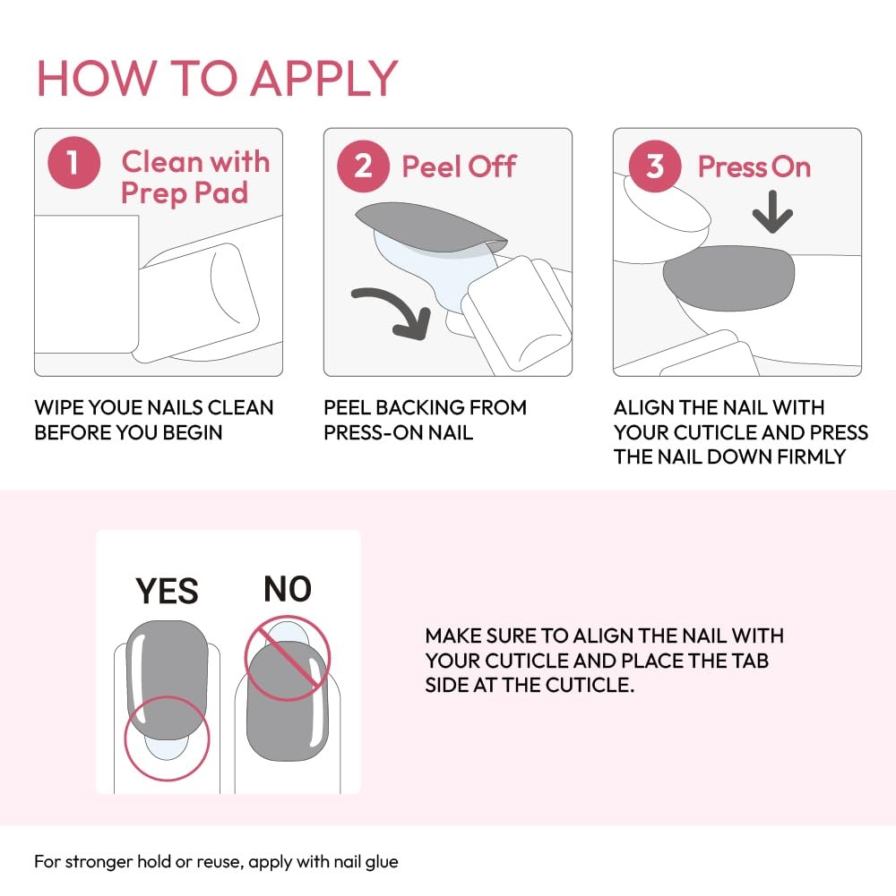 NEW YORK Press&Go Press-On Manicure Fake Nails, Gradient French Tip & Matte C…