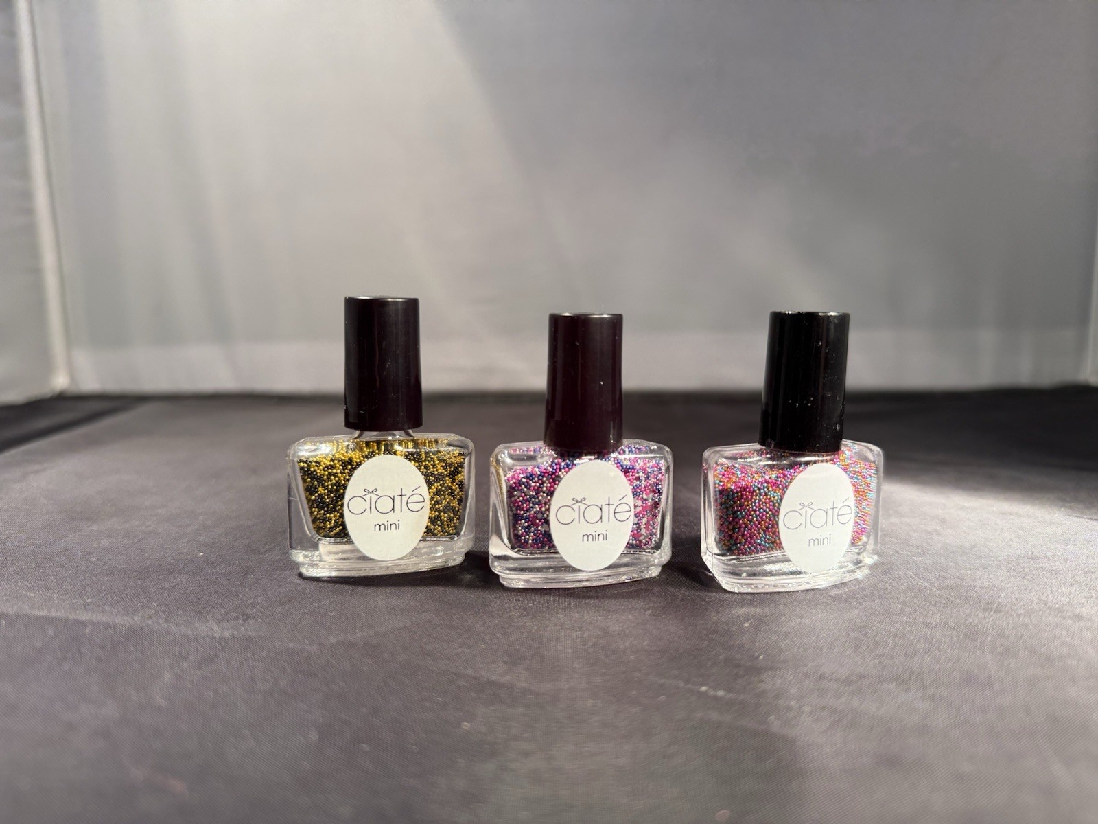 Ciate Mini Caviar Nail Decor 3 Color Combinations 10gm Each nail polish nail art