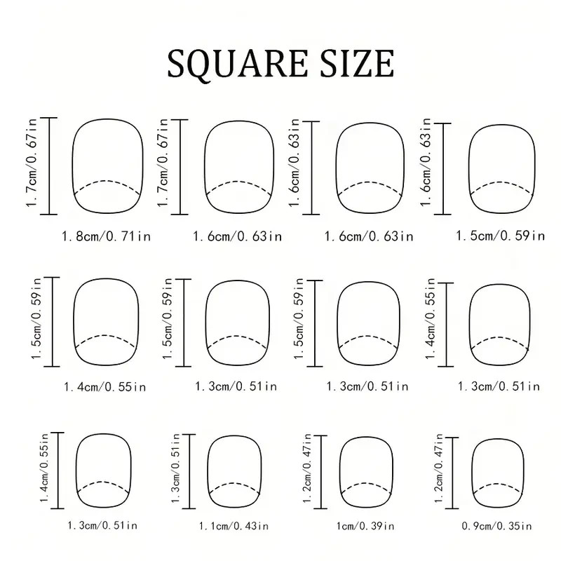 Square Acrylic Press-On Nails 24pcs | Short Set Floral Night Ghosts Design