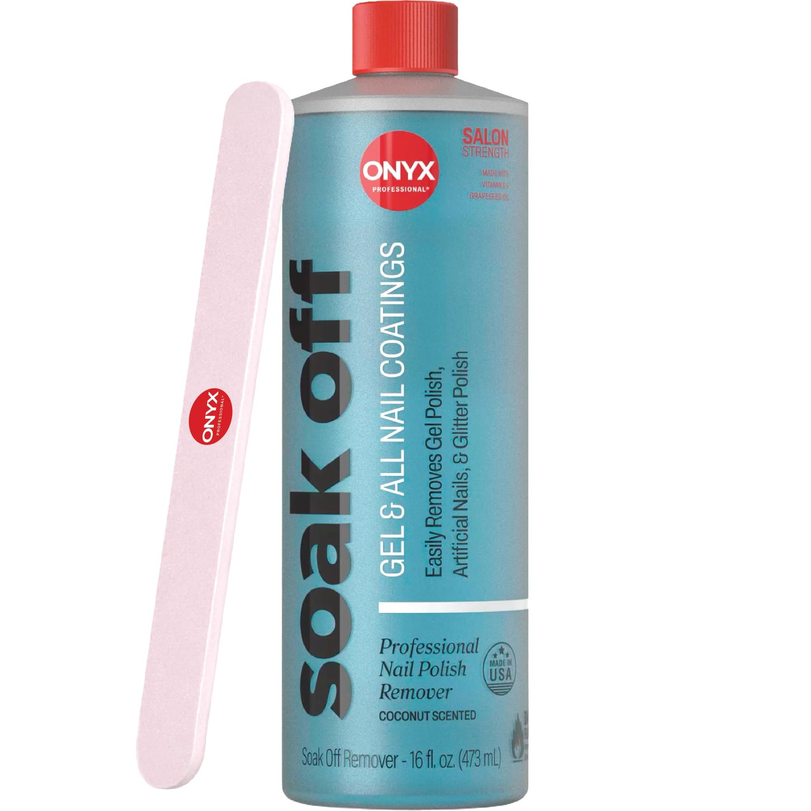 Onyx Professional Coconut Scented Nail Polish 16 Fl Oz (Pack of 1), Teal